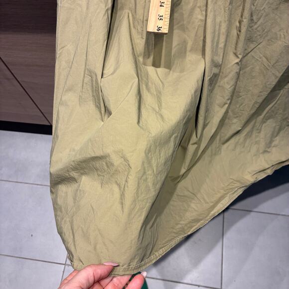 COS Oversized Asymmetric-waist Dress in Olive Sz Small - Picture 9 of 10